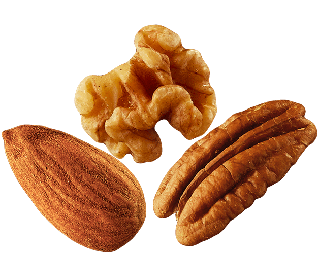 A variety of nuts