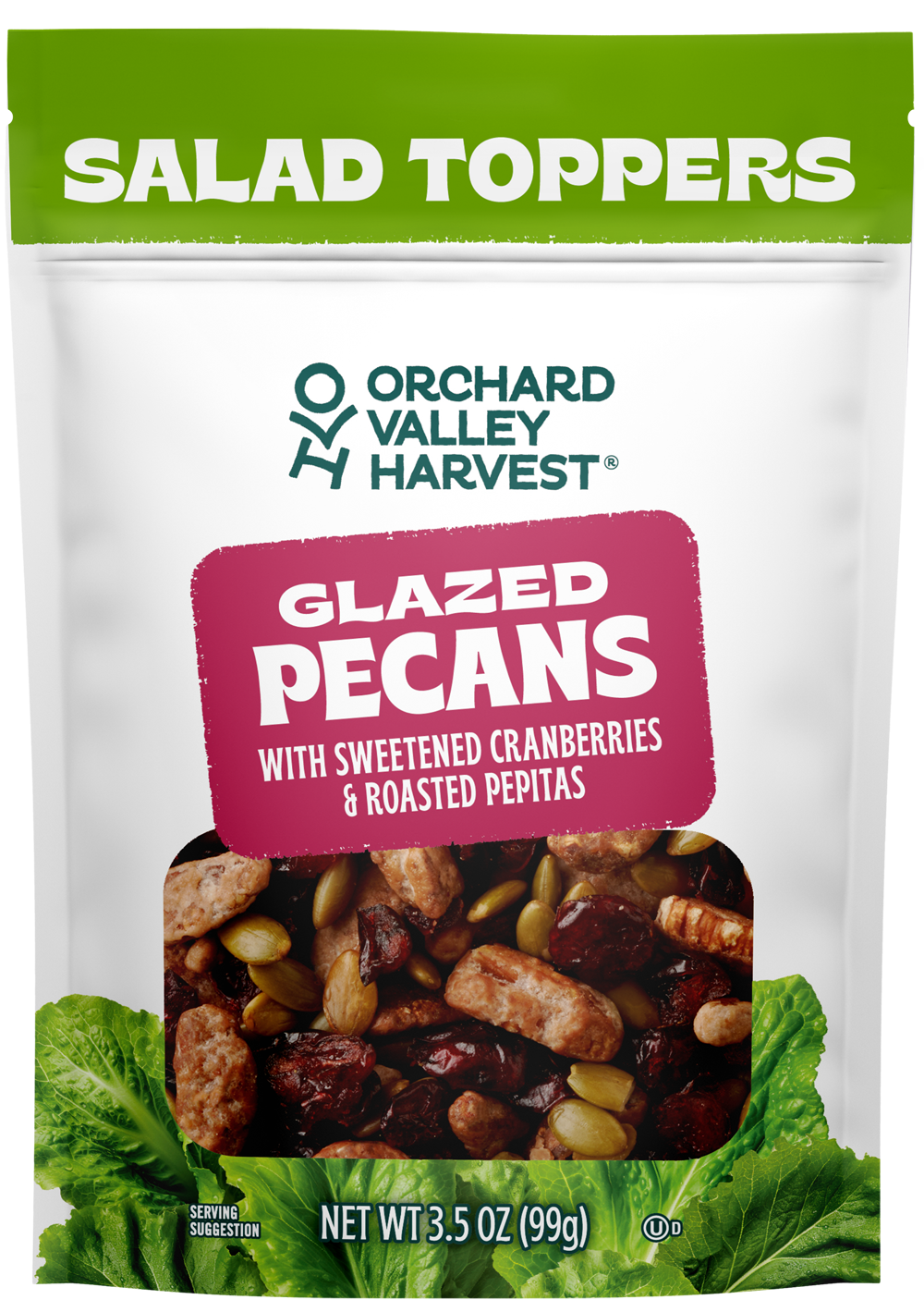 Glazed Pecans With Sweetened Cranberries & Pepitas – Stand Up Bag